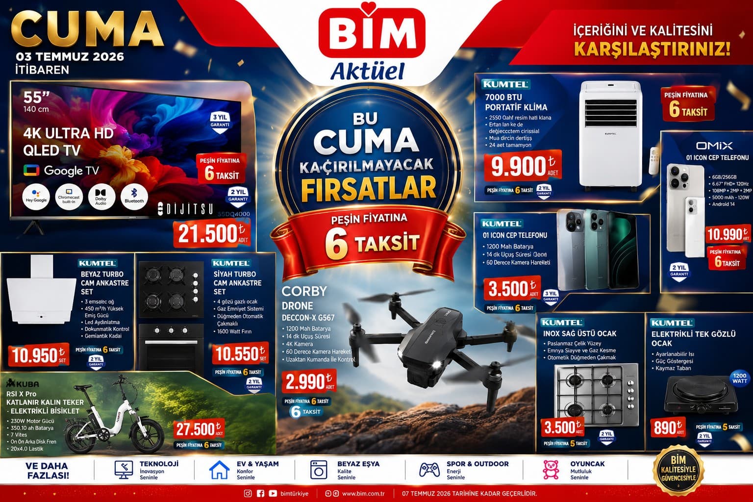 Bim 3 Temmuz 2026 İndirim Kataloğu: Kaçırılmayacak Fırsatlar ve Yıldız Ürünler Sizi Bekliyor!